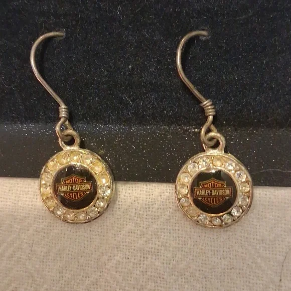 Harley Davidson Earrings - Picture 3 of 4